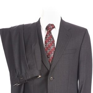 Lauren Ralph Lauren 2 Button Gray Pinstripe Suit
